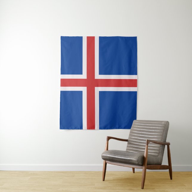 Tapete De Parede Bandeira da Islândia (In Situ)