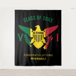 Tapete De Parede Bandeira das Ilhas Virgens dos EUA, Classe, Vermel