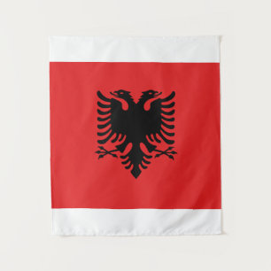 Tapete De Parede Bandeira de Albânia - Flamuri Kombëtar - bandeir