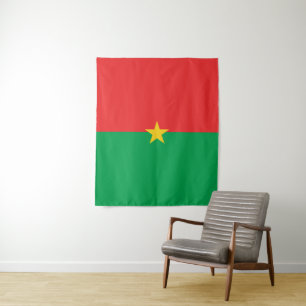 Tapete De Parede bandeira de burkina faso