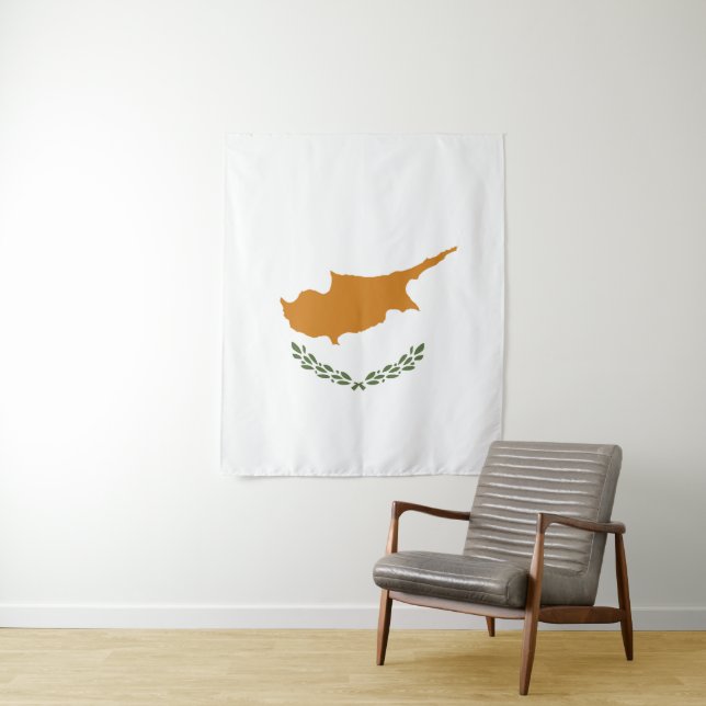 Tapete De Parede Bandeira de Chipre (In Situ)