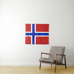 Tapete De Parede Bandeira de pequeno escandinavo de Noruega