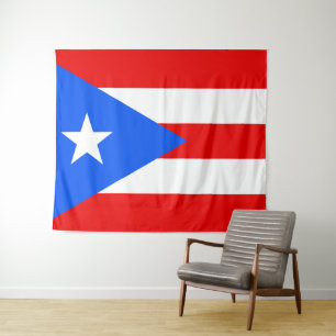 Tapete De Parede Bandeira de Porto Rico