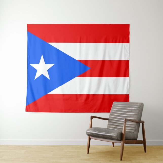 Tapete De Parede Bandeira de Porto Rico (In Situ (Horizontal))