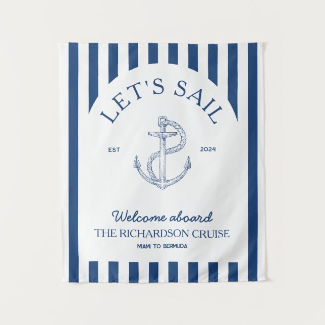 Tapete De Parede Bandeira de reagrupamento familiar de cruzeiro (Frente)