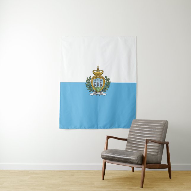 Tapete De Parede Bandeira de São Marino (In Situ)