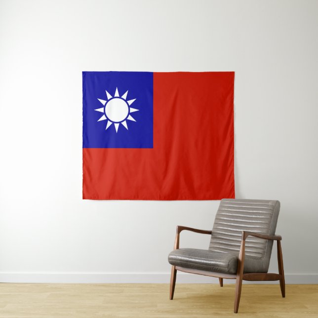 Tapete De Parede Bandeira de Taiwan (In Situ (Horizontal))