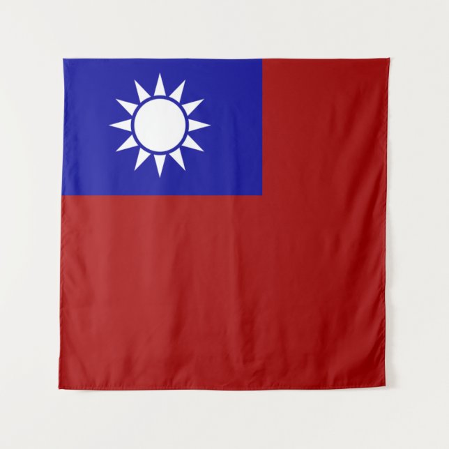 Tapete De Parede Bandeira de Taiwan (Frente)