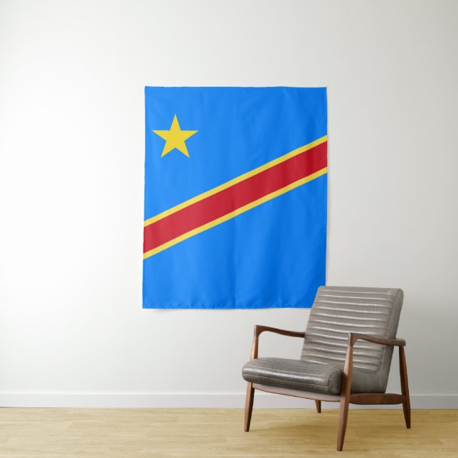 Tapete De Parede Bandeira do Congo (In Situ)