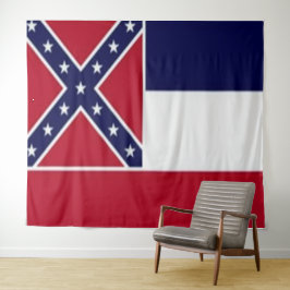 TAPETE DE PAREDE BANDEIRA DO ESTADO DO MISSISSIPPI