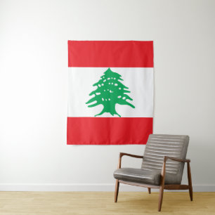 Tapete De Parede Bandeira do Líbano