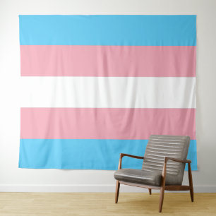 Tapete De Parede Bandeira do orgulho do Transgender horizontal