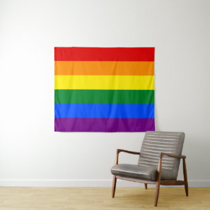 Tapete De Parede Bandeira do Orgulho Gay 50 x 60