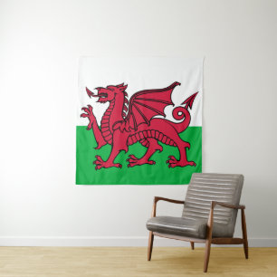 Tapete De Parede Bandeira do País de Gales Copa do Mundo 2026 Futeb