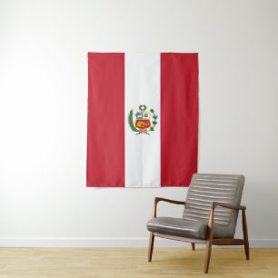 Tapete De Parede Bandeira do Peru
