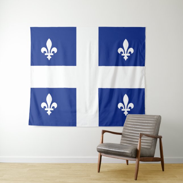Tapete De Parede Bandeira do Quebec (In Situ (Horizontal))