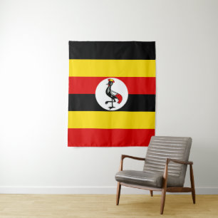 Tapete De Parede Bandeira do Uganda