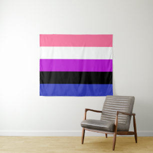 Tapete De Parede Bandeira Genderfluid 50 x 60