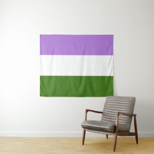 Tapete De Parede Bandeira Genderqueer Média