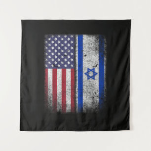 Tapete De Parede Bandeira Israelense Americana Israel EUA Raízes Am