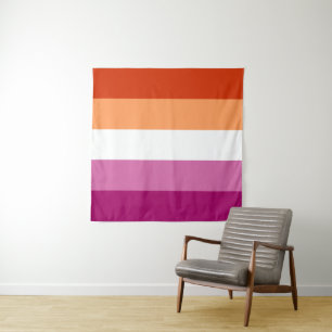 Tapete De Parede Bandeira Lésbica 57 x 57