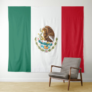 TAPETE DE PAREDE BANDEIRA NACIONAL DO MÉXICO