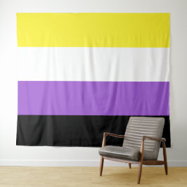 Tapete De Parede Bandeira Não Binária Extra Grande LGBT