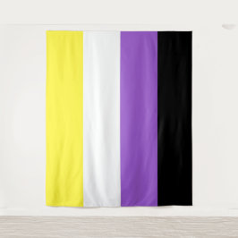 Tapete De Parede Bandeira Não Binária Extra Grande LGBT