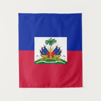 Tapete De Parede Bandeira Patriótica da Parede do Haiti
