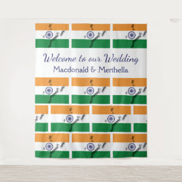 Tapete De Parede Bandeira Personalizada da Índia