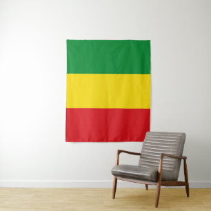 Tapete De Parede Bandeira Rastafári Rasta Etíope
