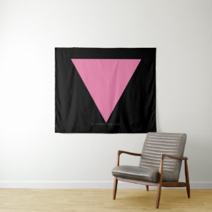 Tapete De Parede bandeira triângulo rosa SlipperyJoe's símbolo rosa