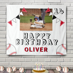 Tapete De Parede Bandeiras de Bunting de Bola de Beisebol Foto Fest