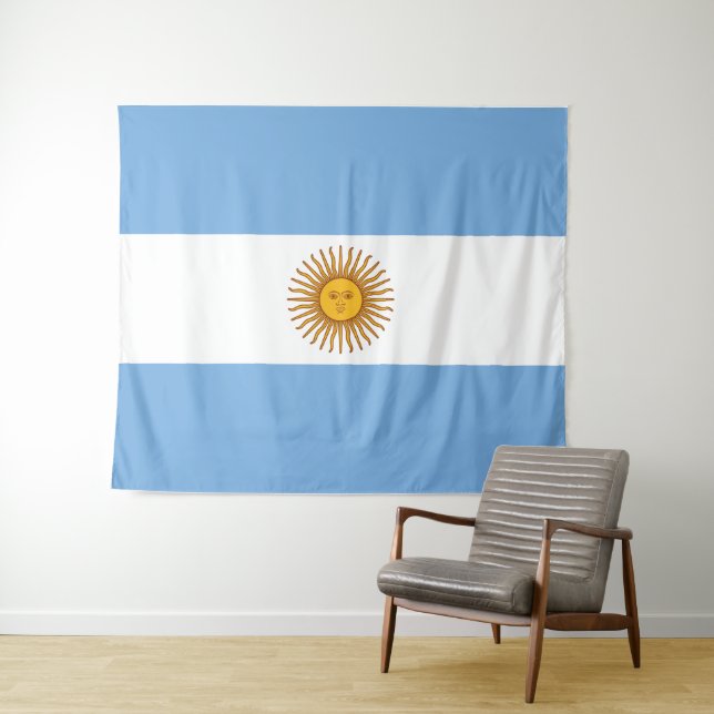 Tapete De Parede Bandera de bandeira da Argentina (In Situ (Horizontal))