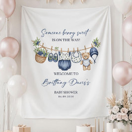 Tapete De Parede Banner de Fundo de Chá de Bebê Personalizado, Pers