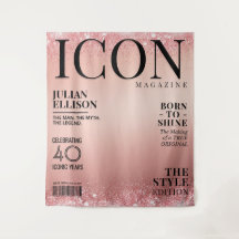 Banner de Revista de Moda Personalizado, Festa Ros
