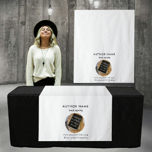 Tapete De Parede Banner do Executador de Mesa de Promoção de Autor 