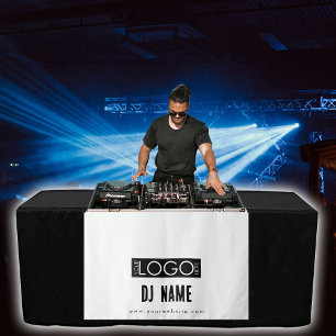 Tapete De Parede Banner Mesa do logotipo comercial DJ Music Persona