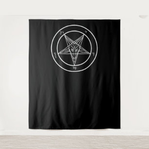 Tapete De Parede Baphomet HUGE Ritual Chamber Tapestry 88"x104"