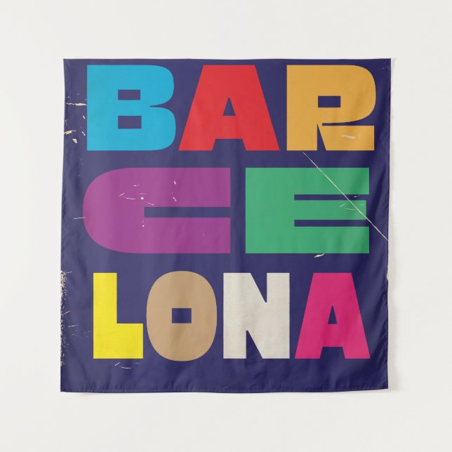 Tapete De Parede Barcelona Espania (Frente)