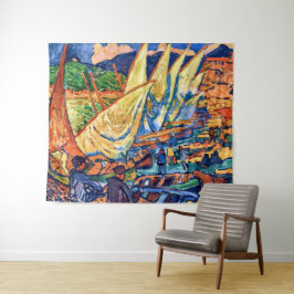 Tapete De Parede Barcos De Pesca, Collioure | Andre Derain |