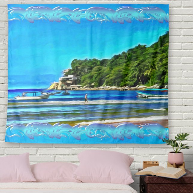 Tapete De Parede Barcos De Pesca Mismaloya 0346 (Criador carregado)