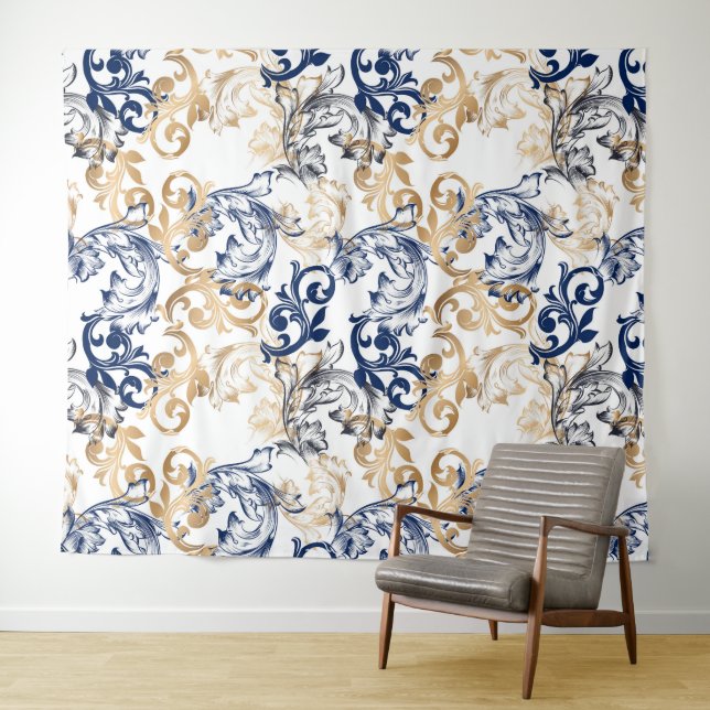 Tapete De Parede Baroque-Style Retro Classic Pattern  (In Situ (Horizontal))