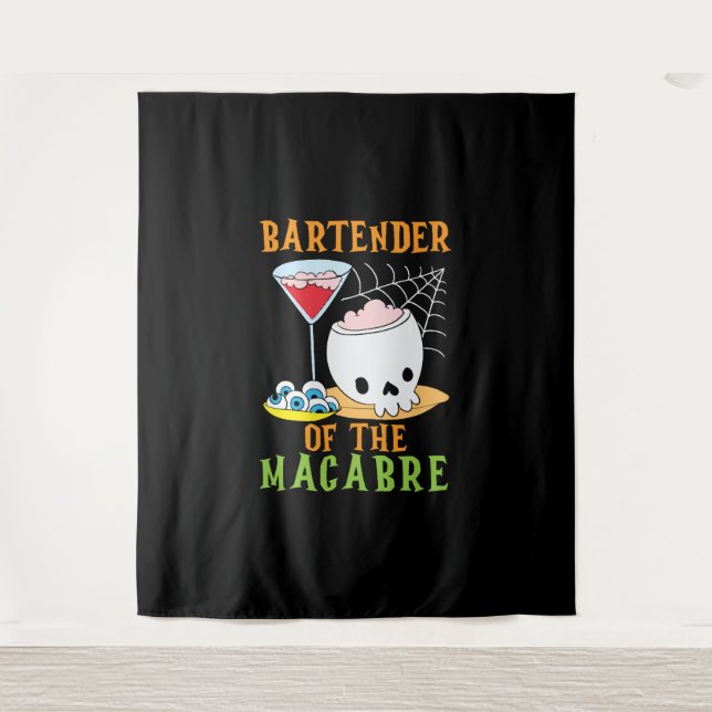 Tapete De Parede Bartender of the Macabre Bartender Halloween (Frente)