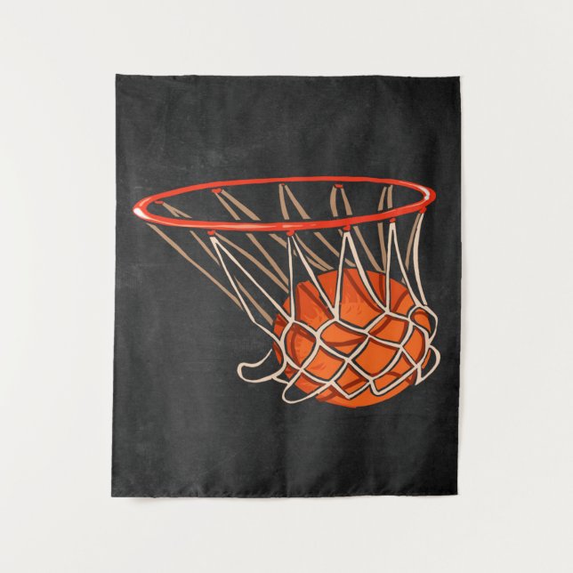 Tapete De Parede Basquete Cesta |Amante do Basquete (Frente)