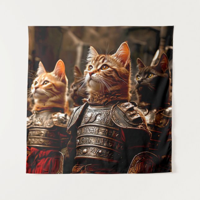 Tapete De Parede Batalha de Gatos (Frente)