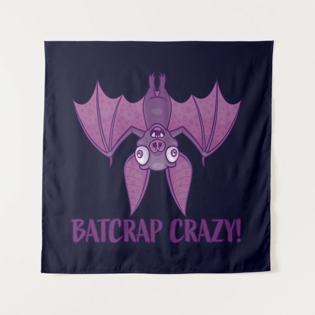 Tapete De Parede Batcrap Crazy Wacky Cartoon Bat (Frente)