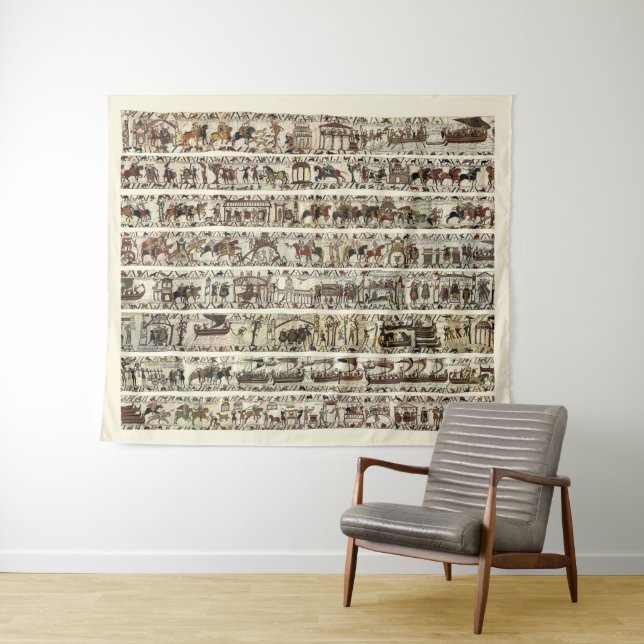 Tapete De Parede BAYEUX TAPESTRY 1066 Batalha de Hastings (In Situ (Horizontal))