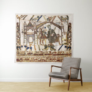 Tapete De Parede BAYEUX TAPESTRY King Edward Confessor e Harold
