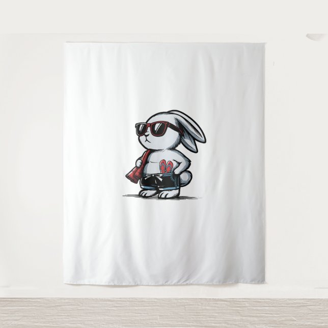 Tapete De Parede Beach Rabbit Bunny Beach-Goer Summer (Frente)